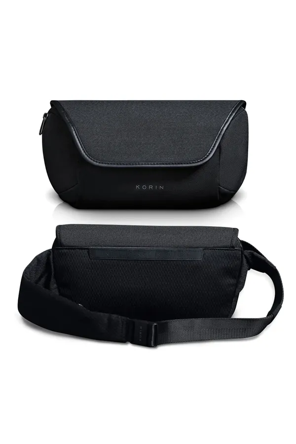 KORIN-Click Sling/Slash Proof- K6 Anti-cut Inclined shoulder bag (Black)