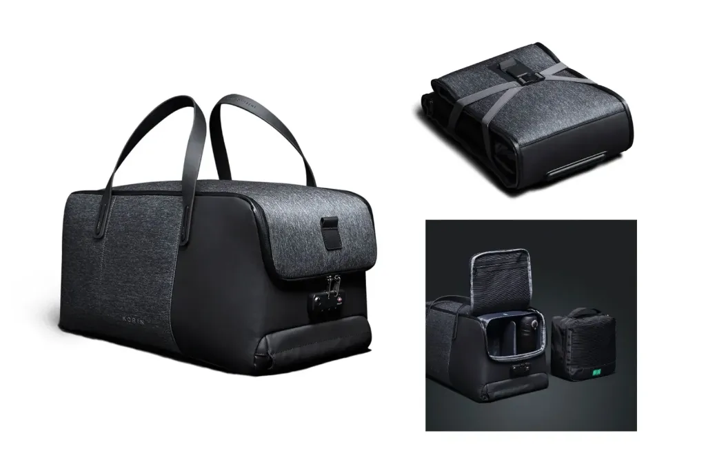 KORIN-Flex Pack PRO I 36L Anti-Theft collapsable structure duffle bag with TSA lock- K2 (Deep Grey)