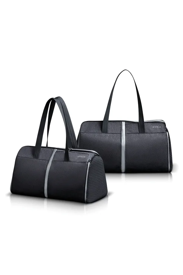 KORIN-Flex Pack Gym I 18.5L Anti-Theft collapsable structure duffle bag with TSA lock K4 (Black)