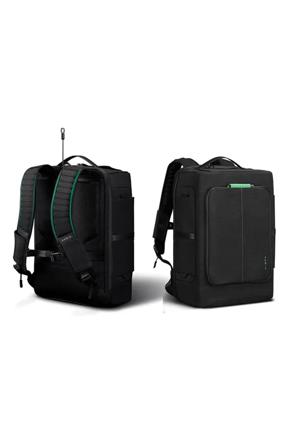 KORIN-Hub Pack 33 | Slash Proof Backpack- KY025 (Black/Grey) (Black)